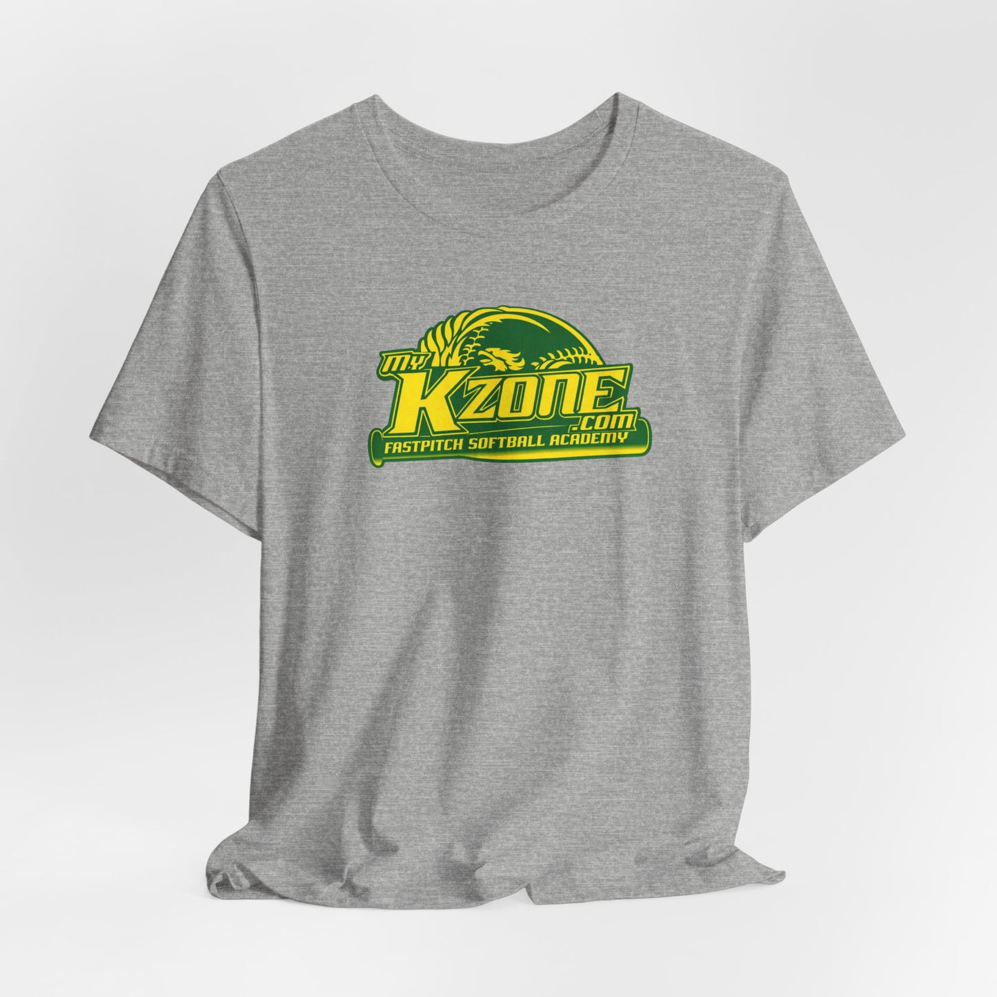 St. Patrick's Day Softball MyKZone Training Facility T-Shirt - American Flag Shamrock Design