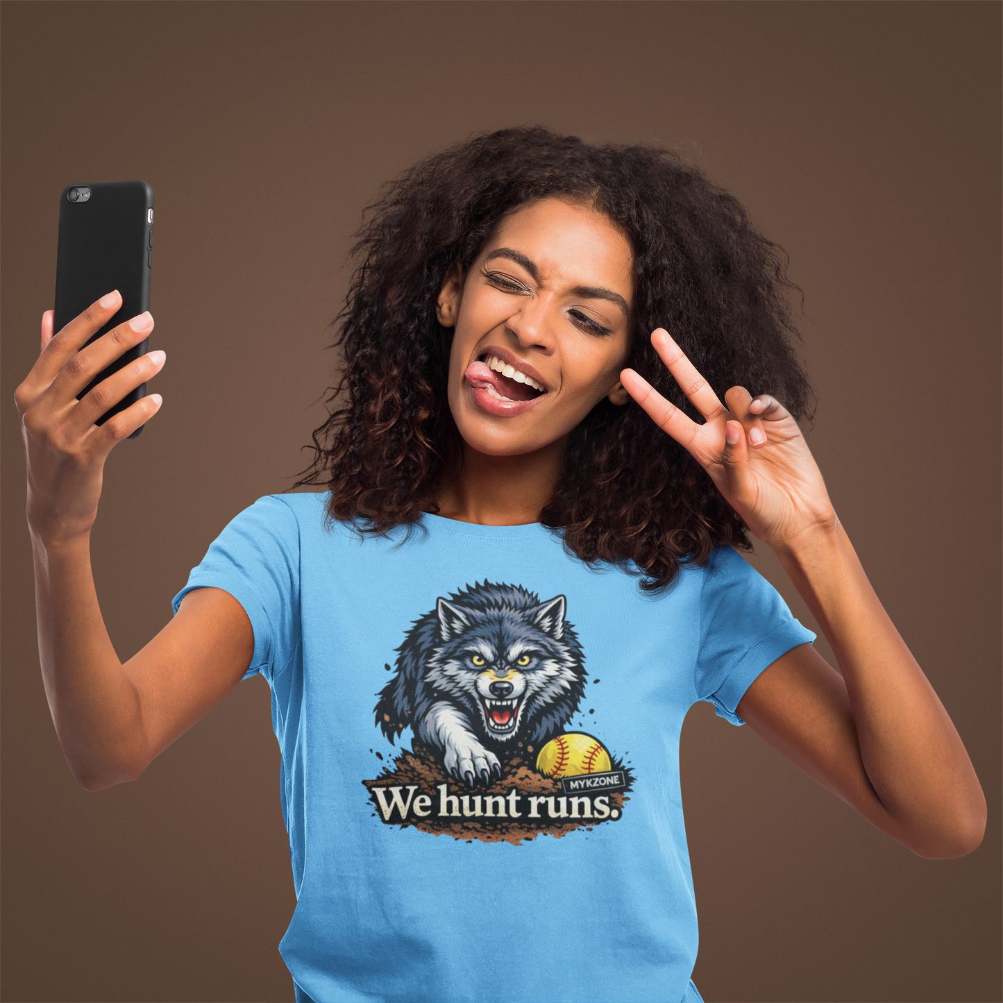 "We hunt runs" Softball T-shirt