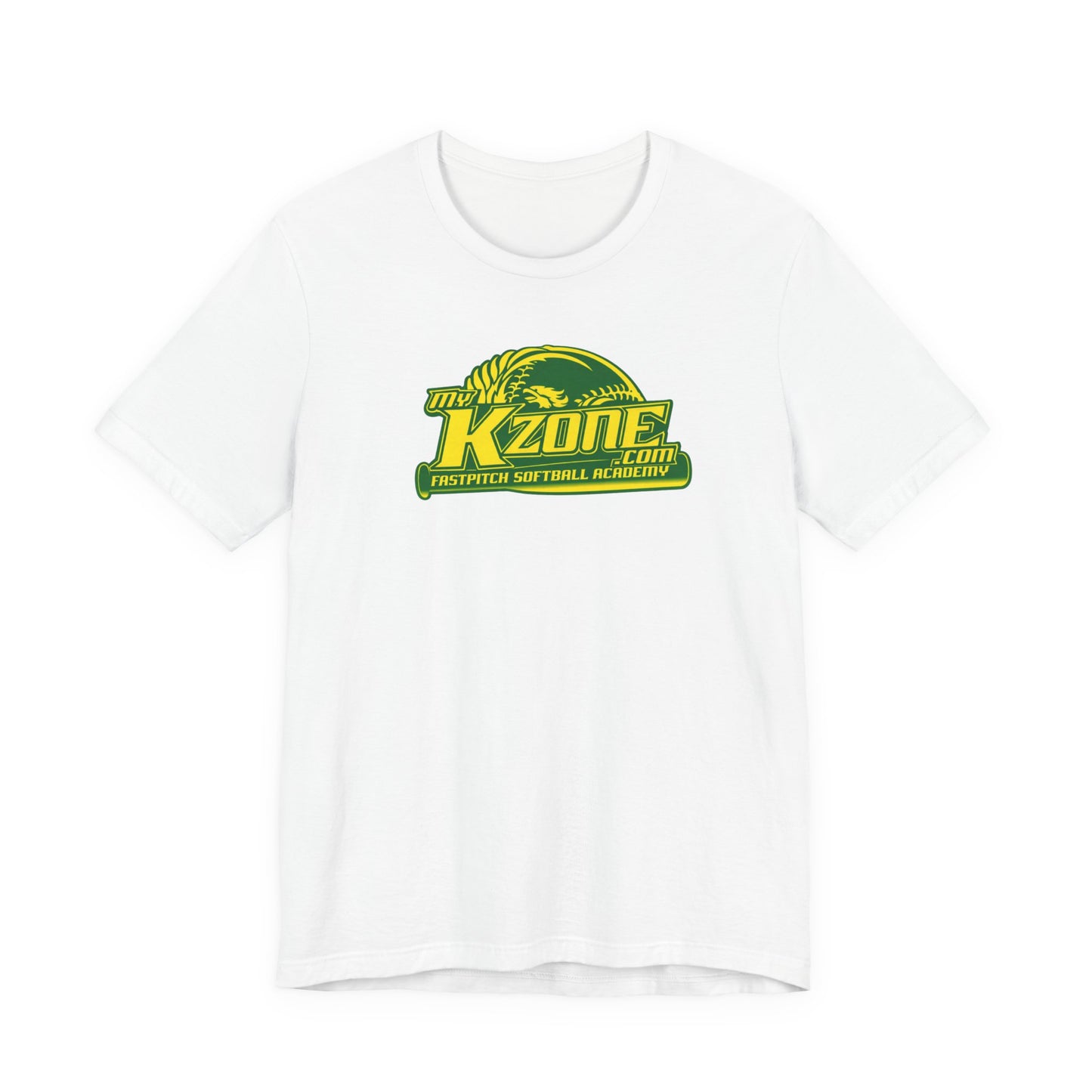 St. Patrick's Day Softball MyKZone Training Facility T-Shirt - American Flag Shamrock Design