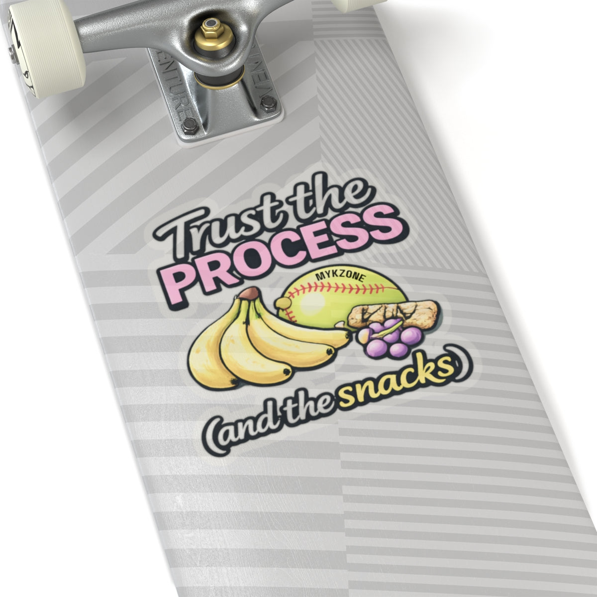 "Trust the Softball Process (and the Snacks)" Softball Sticker