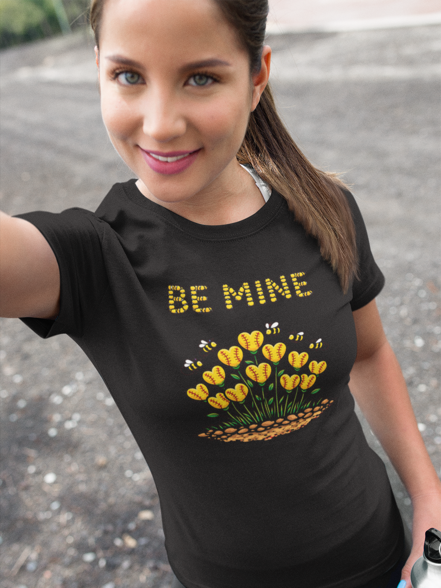 "Be Mine" Softball Valentine's Day T-Shirt