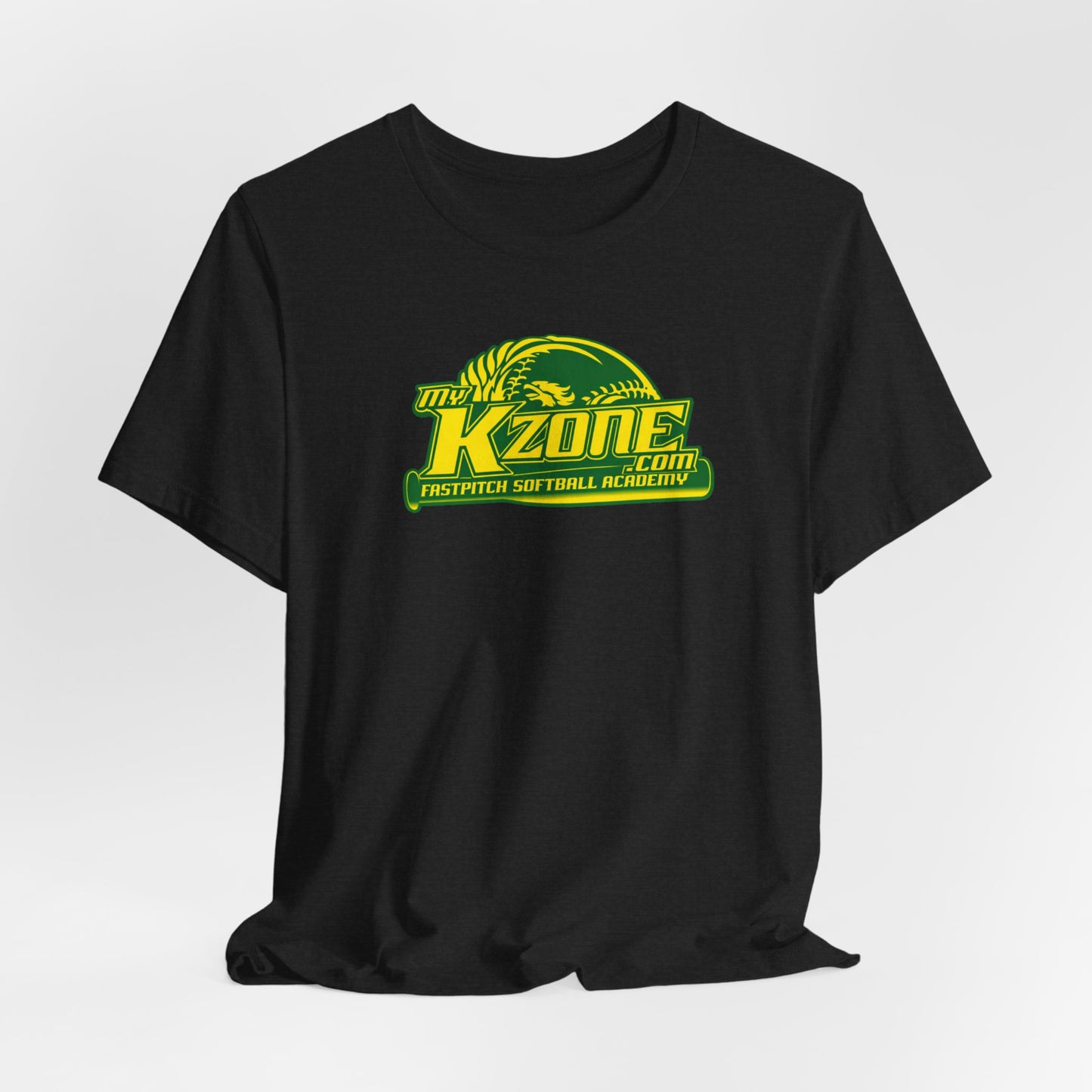 St. Patrick's Day Softball MyKZone Training Facility T-Shirt - American Flag Shamrock Design