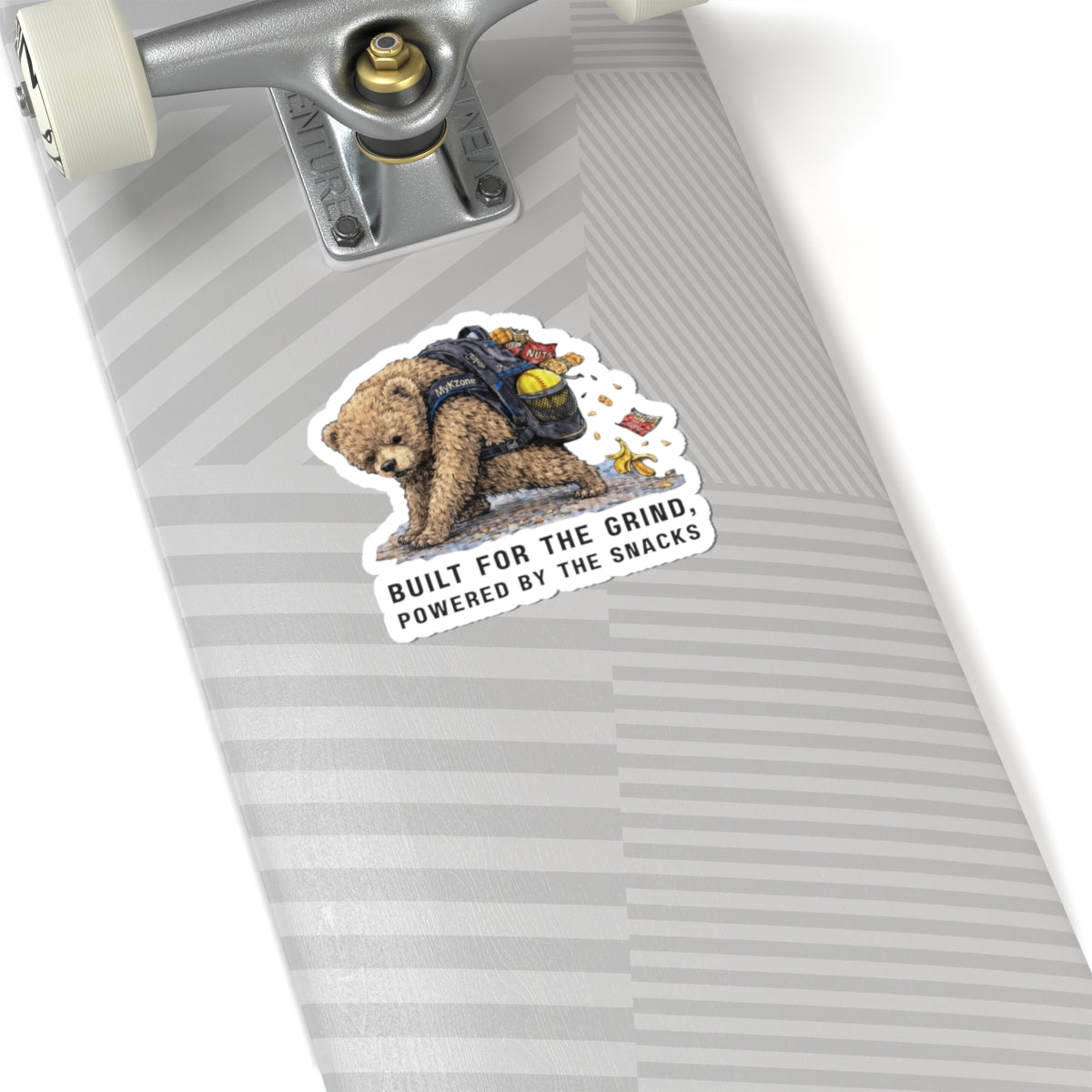 "Built for the Grind, Powered by the Snacks" Softball Sticker